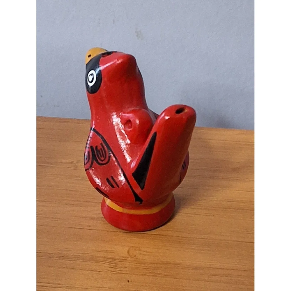 Vintage Peruvian Bird Water‎ Whistle, Hand-Painted VGVC!